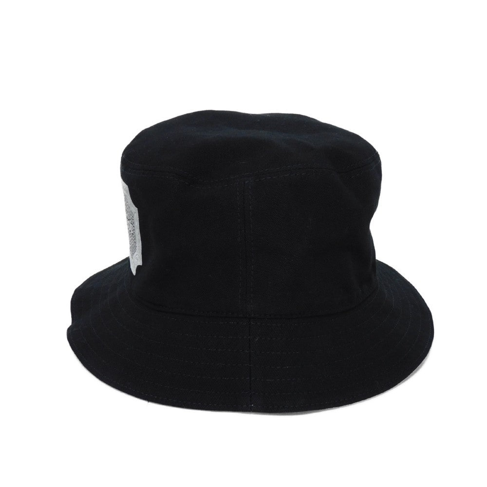 Dior hat 243C907E4511 cotton black logo applique Couture Bucket Hat