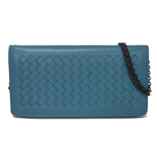BOTTEGAVENETA Long Wallet Purse 445153 V001N 4444 lambskin Brighton INTRECCIATO Chain wallet