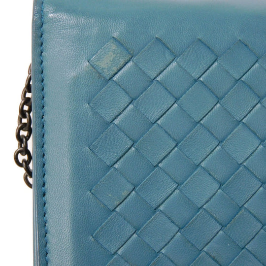 BOTTEGAVENETA Long Wallet Purse 445153 V001N 4444 lambskin Brighton INTRECCIATO Chain wallet