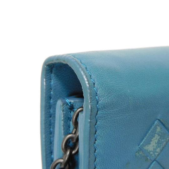 BOTTEGAVENETA Long Wallet Purse 445153 V001N 4444 lambskin Brighton INTRECCIATO Chain wallet