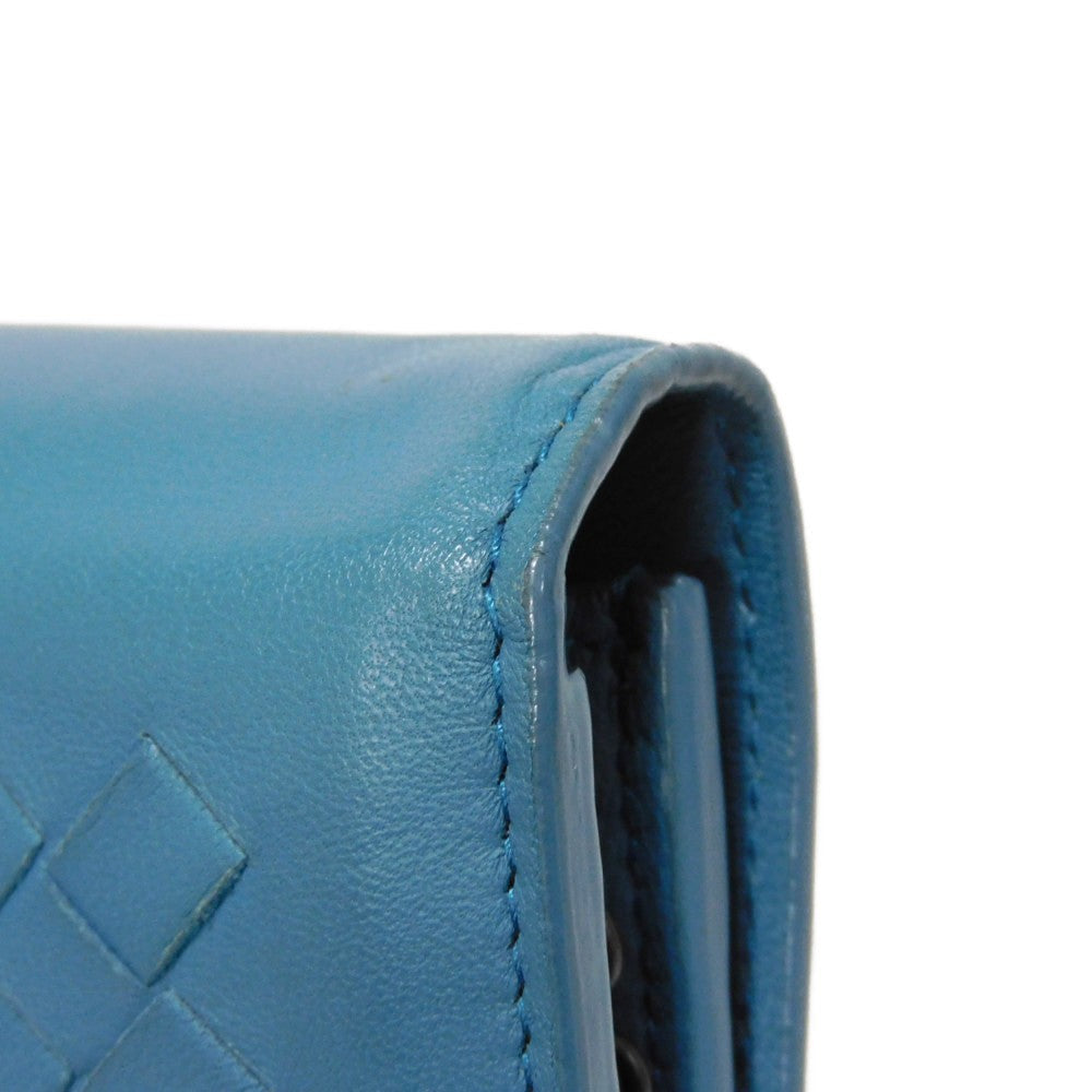 BOTTEGAVENETA Long Wallet Purse 445153 V001N 4444 lambskin Brighton INTRECCIATO Chain wallet