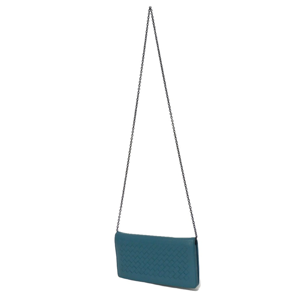 BOTTEGAVENETA Long Wallet Purse 445153 V001N 4444 lambskin Brighton INTRECCIATO Chain wallet