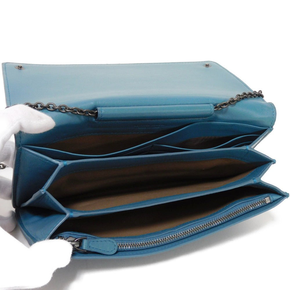 BOTTEGAVENETA Long Wallet Purse 445153 V001N 4444 lambskin Brighton INTRECCIATO Chain wallet