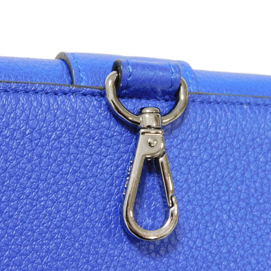 FENDI Shoulder Bag 7AS120 E1C  F1H8N Calf leather (embossed) Blue x Yellow x Red FF logo F is forever phone holder