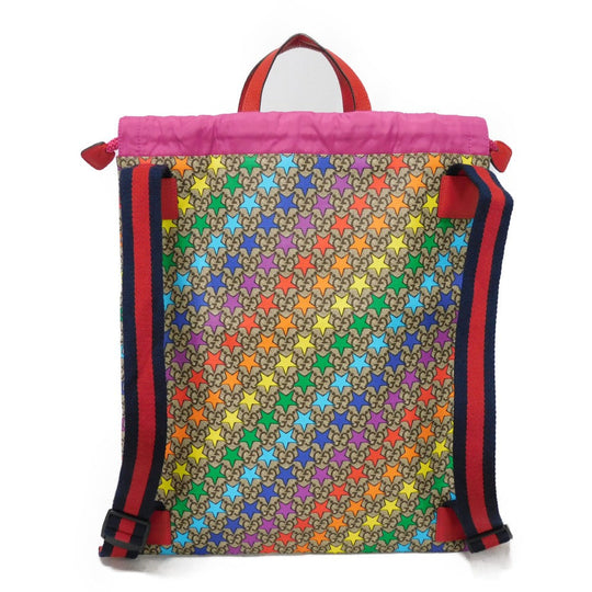 GUCCI Backpack 550775 94OBN 8683 GG Supreme canvas (polyurethane finish) x calf leather multicolor Chilled license GG Supreme Star Daypack
