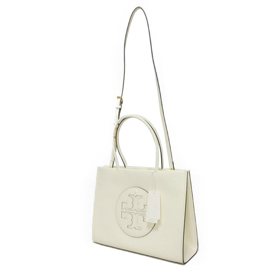 Tory Burch Tote Bag 145612 Bio Leather Warm White Double T logo Ella Bio Small Tote