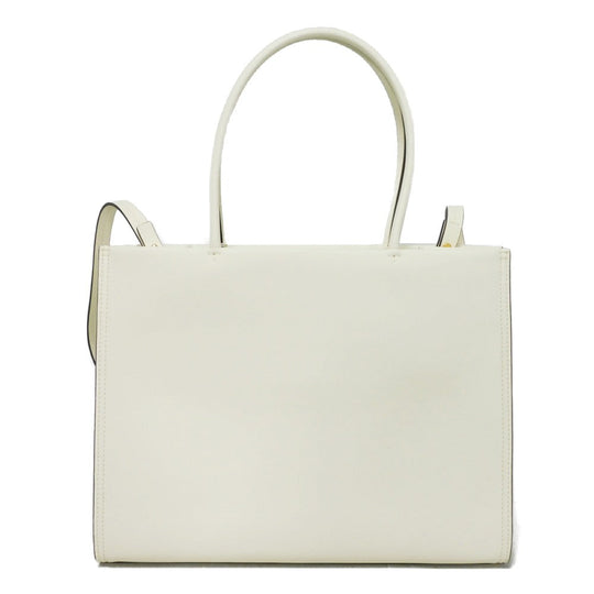 Tory Burch Tote Bag 145612 Bio Leather Warm White Double T logo Ella Bio Small Tote