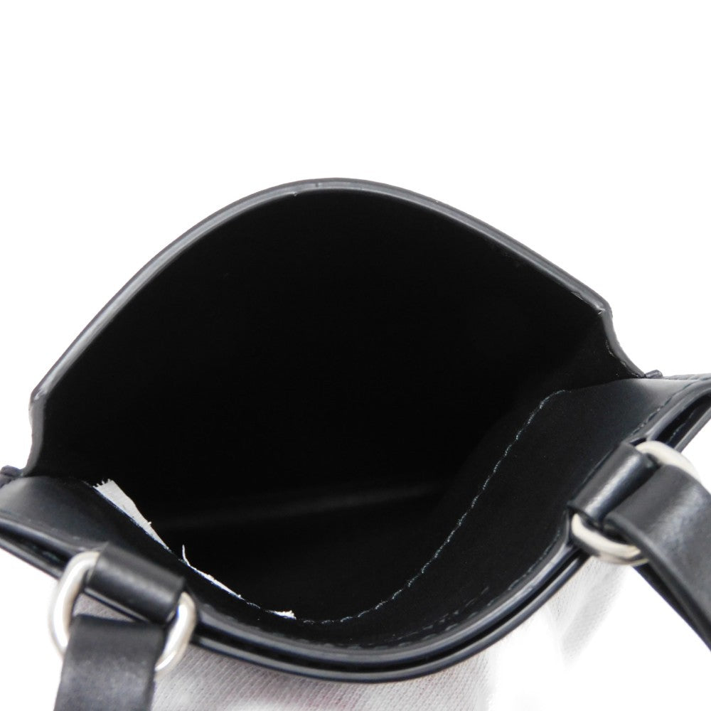 BOTTEGAVENETA Shoulder Bag 578205 VBOY2 1000 Calfskin Nero Perforated Phone Holder