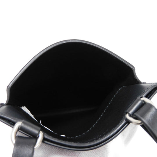 BOTTEGAVENETA Shoulder Bag 578205 VBOY2 1000 Calfskin Nero Perforated Phone Holder
