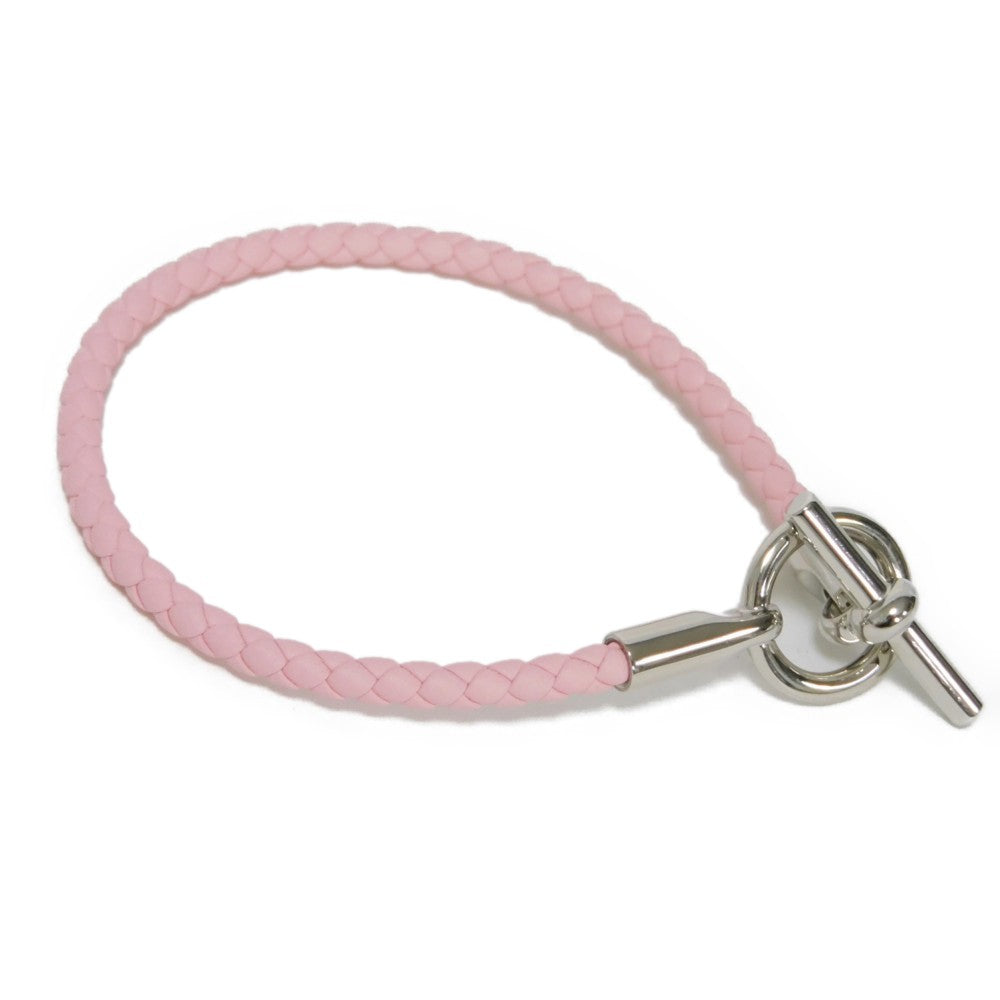 HERMES bracelet Vaux Swift Rose cherry T bar Grenan