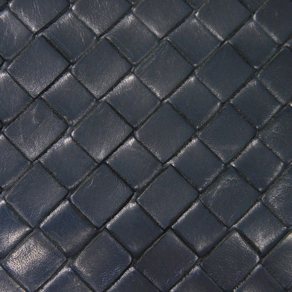BOTTEGAVENETA Bifold Wallet 390877 V001N 4130 Calfskin Celeste INTRECCIATO Money clip wallet