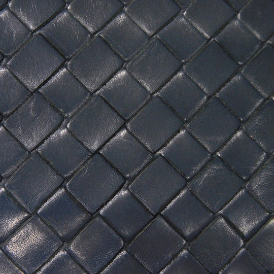 BOTTEGAVENETA Bifold Wallet 390877 V001N 4130 Calfskin Celeste INTRECCIATO Money clip wallet