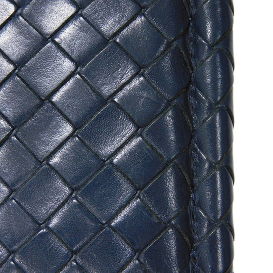 BOTTEGAVENETA Bifold Wallet 390877 V001N 4130 Calfskin Celeste INTRECCIATO Money clip wallet