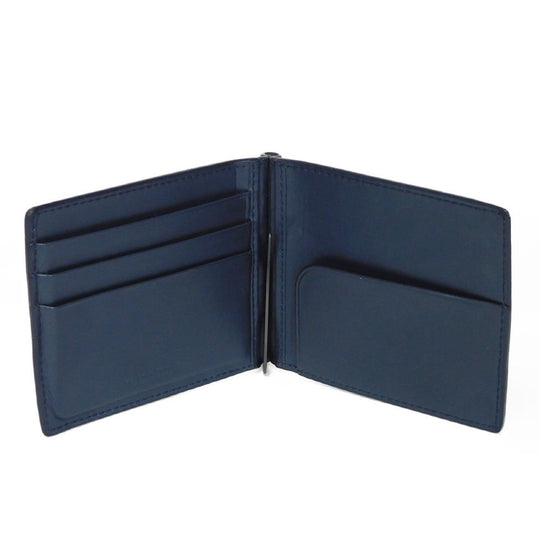 BOTTEGAVENETA Bifold Wallet 390877 V001N 4130 Calfskin Celeste INTRECCIATO Money clip wallet
