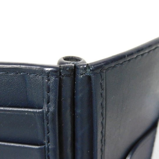 BOTTEGAVENETA Bifold Wallet 390877 V001N 4130 Calfskin Celeste INTRECCIATO Money clip wallet
