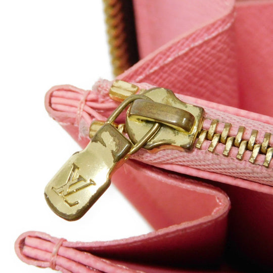 LOUIS VUITTON Long Wallet Purse M60291 Monogram canvas (illustration print) x grain leather (embossed) Rose Monogram Illustre Zippy wallet