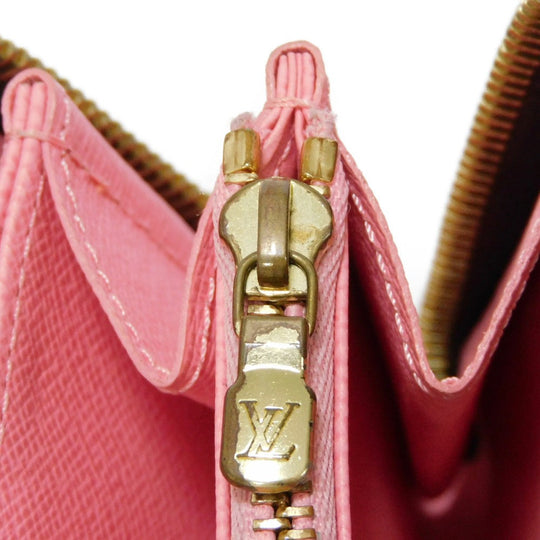 LOUIS VUITTON Long Wallet Purse M60291 Monogram canvas (illustration print) x grain leather (embossed) Rose Monogram Illustre Zippy wallet
