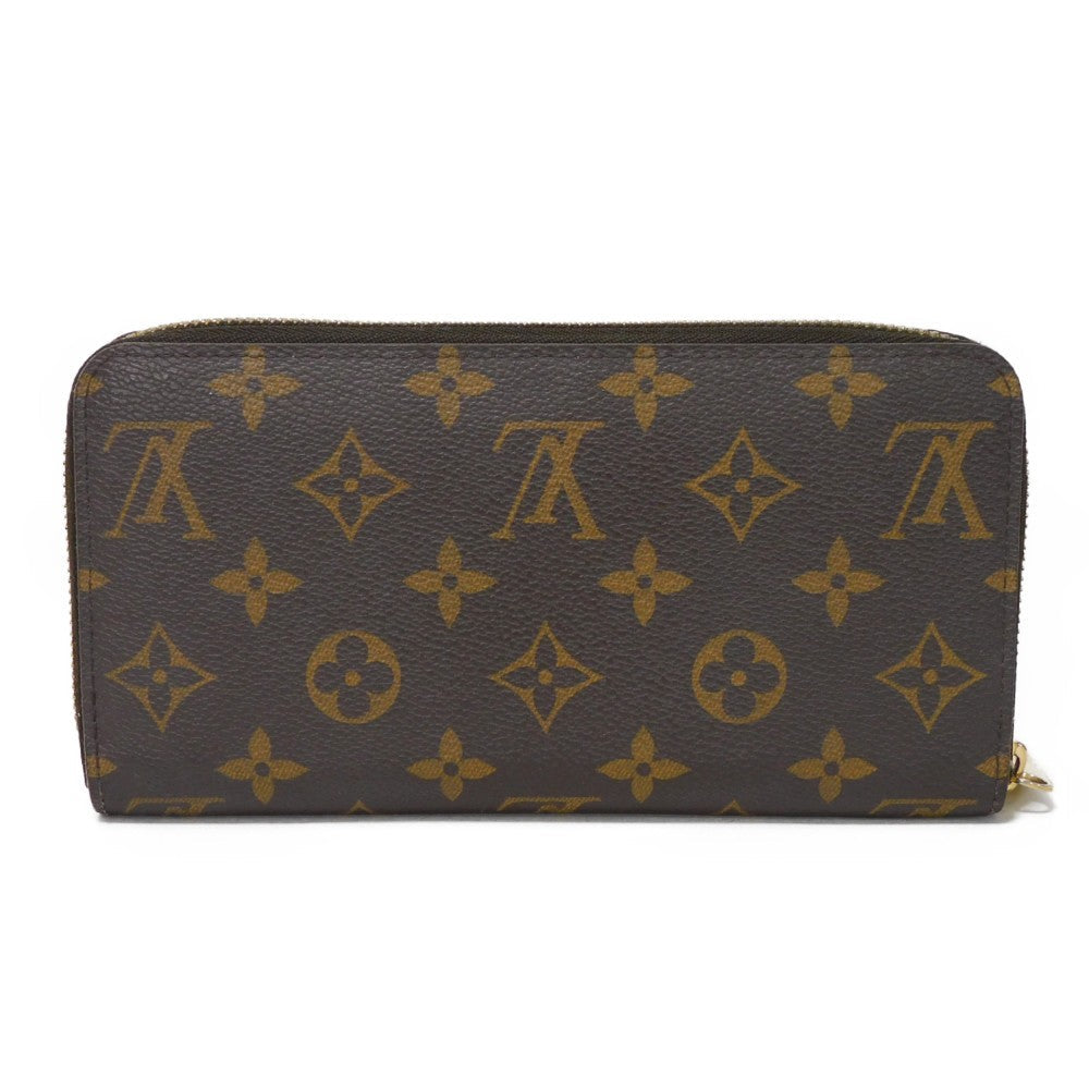 LOUIS VUITTON Long Wallet Purse M60291 Monogram canvas (illustration print) x grain leather (embossed) Rose Monogram Illustre Zippy wallet