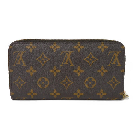 LOUIS VUITTON Long Wallet Purse M60291 Monogram canvas (illustration print) x grain leather (embossed) Rose Monogram Illustre Zippy wallet