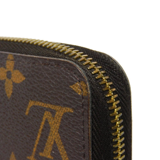 LOUIS VUITTON Long Wallet Purse M60291 Monogram canvas (illustration print) x grain leather (embossed) Rose Monogram Illustre Zippy wallet