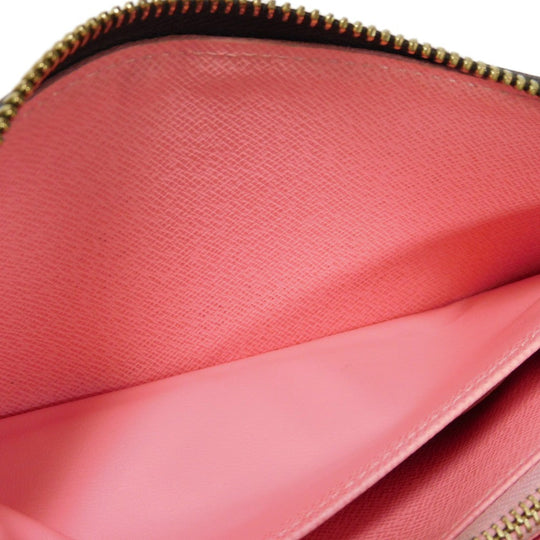LOUIS VUITTON Long Wallet Purse M60291 Monogram canvas (illustration print) x grain leather (embossed) Rose Monogram Illustre Zippy wallet