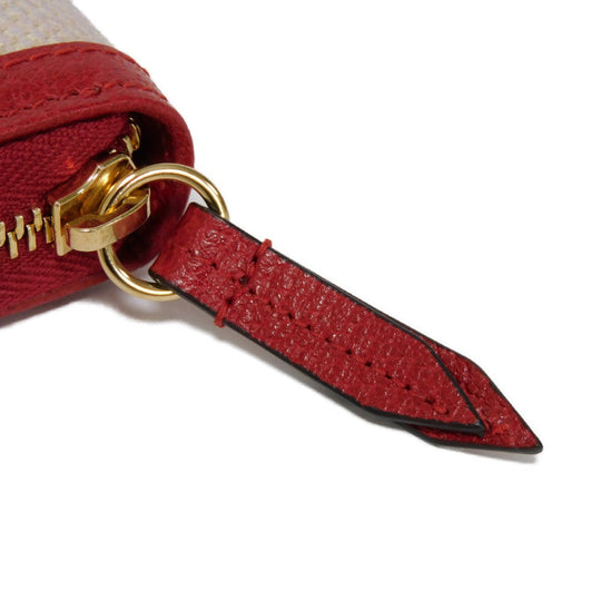 GUCCI Long Wallet Purse 524790 9SBCG 9093 Baia de la linen canvas x calf leather Tricolor logo Baiadera Zip Around Wallet