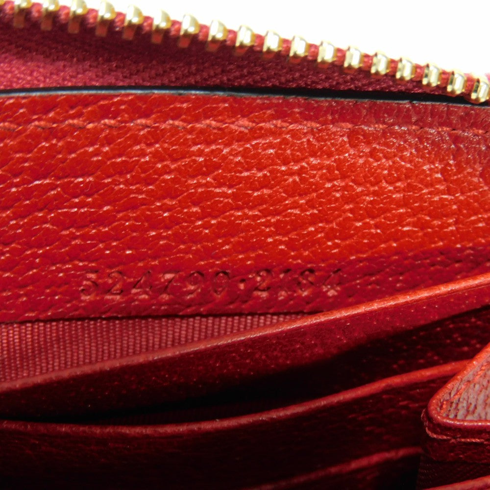 GUCCI Long Wallet Purse 524790 9SBCG 9093 Baia de la linen canvas x calf leather Tricolor logo Baiadera Zip Around Wallet