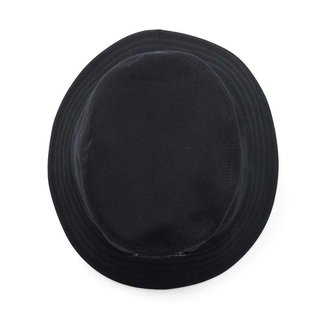 HERMES Harper Cotton Black Bucket Hat Preloved