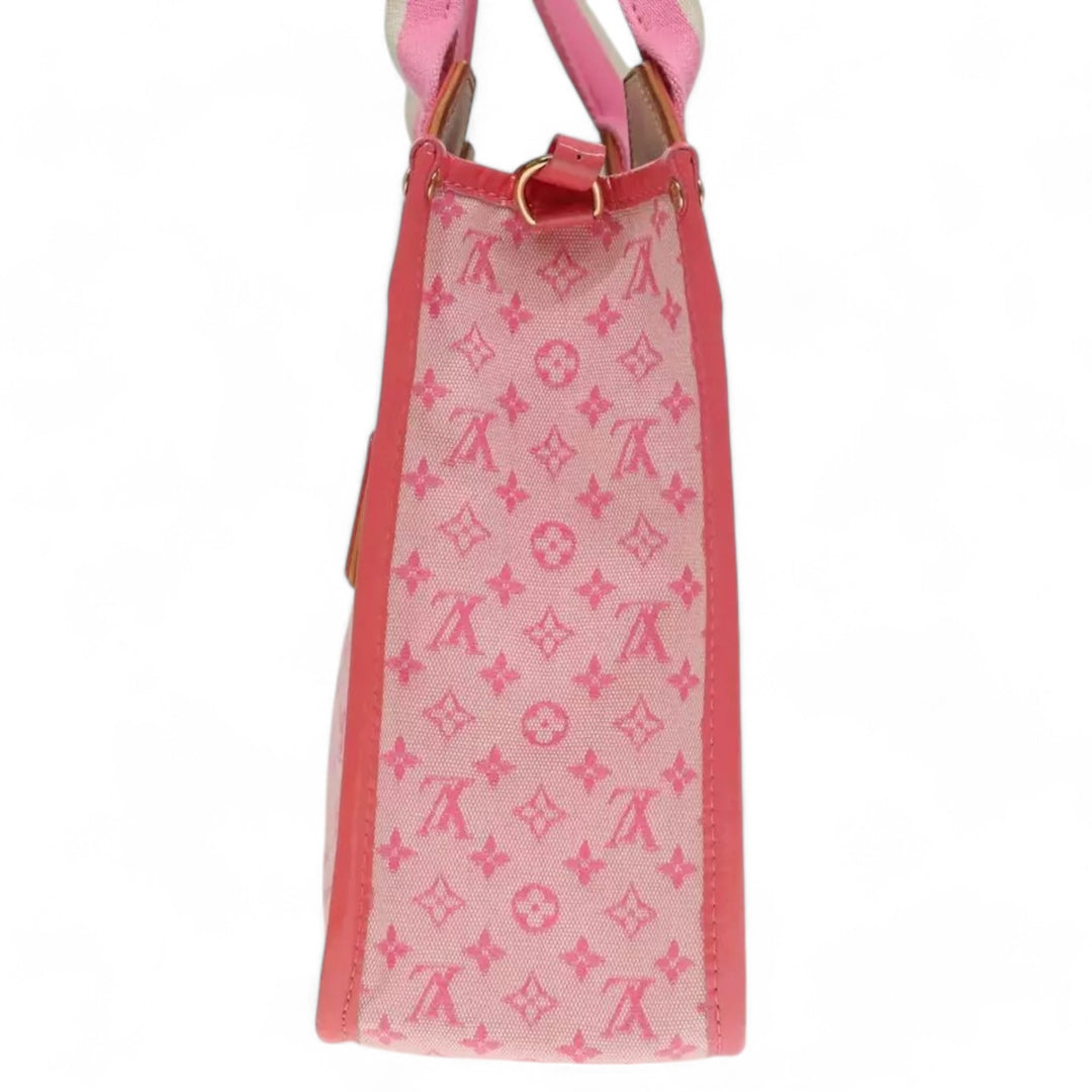 Louis Vuitton Monogram Mini Sac Catrain Hand Bag Strawberry Pink Canvas Women's Tote