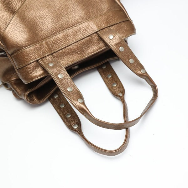 botkier Handbag Leather (leather) gold Handbag Women Used Authentic