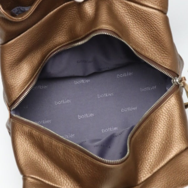 botkier Handbag Leather (leather) gold Handbag Women Used Authentic