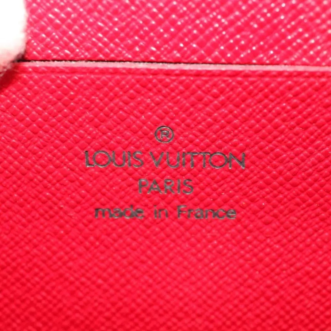 Louis Vuitton Monogram Cherry Porte Monnaie Zip Long Wallet Women's Brown