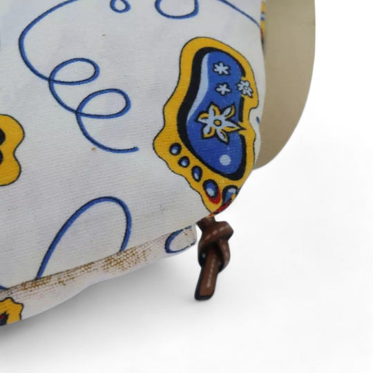 Loewe Anagram Body Bag Canvas Leather White Yellow Unisex