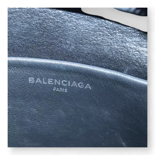 Balenciaga Everyday Camera S Shoulder Bag Leather Gray for Women