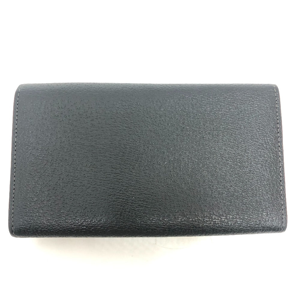 Vivienne Westwood Long Wallet Purse leather black Orb Women Used Authentic