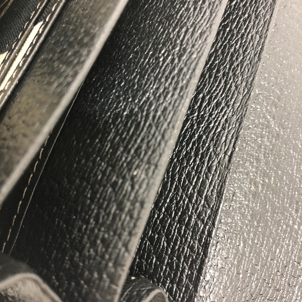 Vivienne Westwood Long Wallet Purse leather black Orb Women Used Authentic