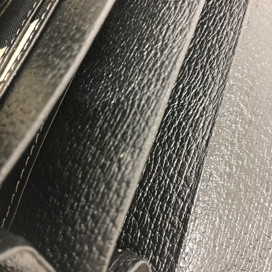 Vivienne Westwood Long Wallet Purse leather black Orb Women Used Authentic
