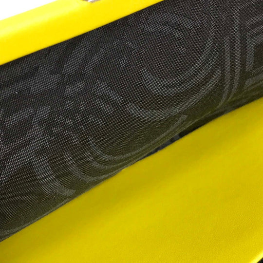 Emilio Pucci Long Wallet Purse leather Yellow type Gamaguchi Women Used Authentic