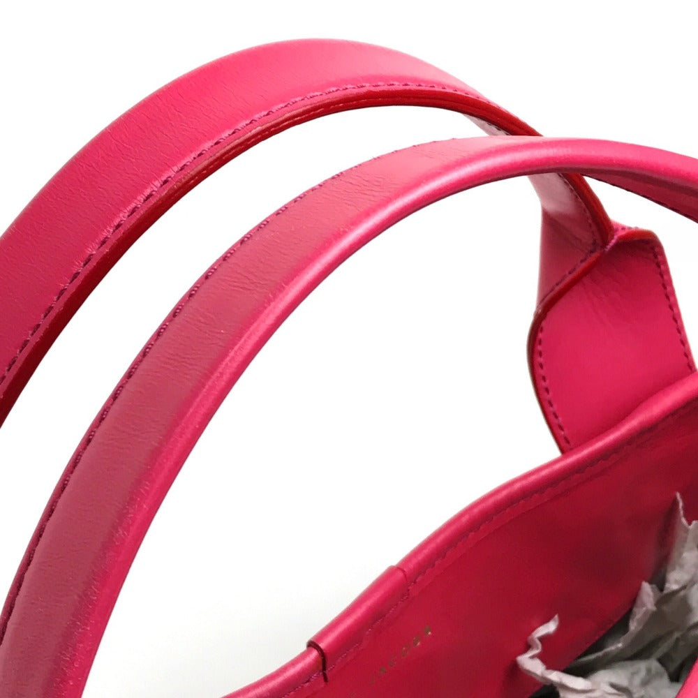 MARC JACOBS Tote Bag leather pink logo quilting Women Used Authentic