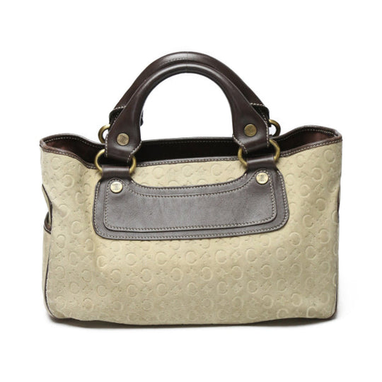 CELINE Handbag Suede beige Suede Celine Boogie bag Women Used Authentic
