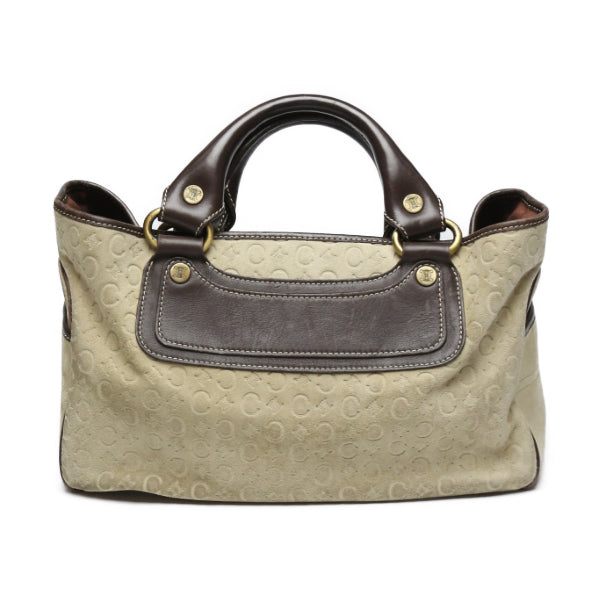CELINE Handbag Suede beige Suede Celine Boogie bag Women Used Authentic