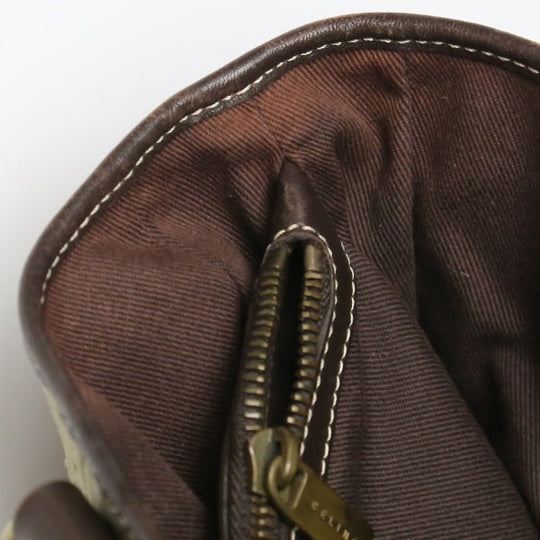 CELINE Handbag Suede beige Suede Celine Boogie bag Women Used Authentic