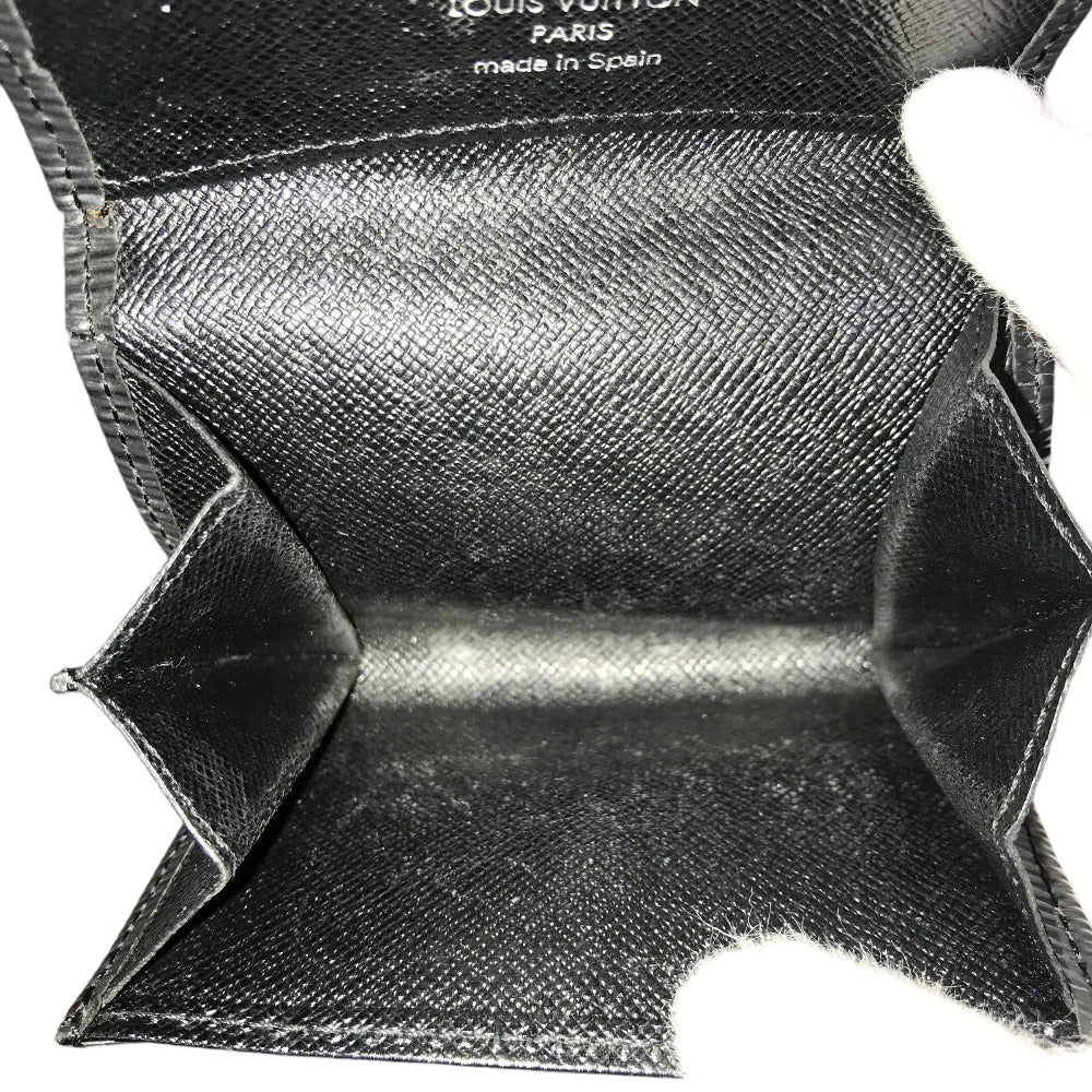 LOUIS VUITTON Coin case M63412 Epi Leather black Compact wallet Porto Monnaie Simple Coin Purse
