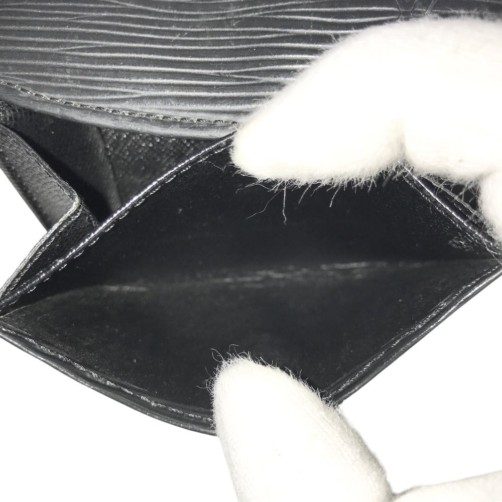 LOUIS VUITTON Coin case M63412 Epi Leather black Compact wallet Porto Monnaie Simple Coin Purse