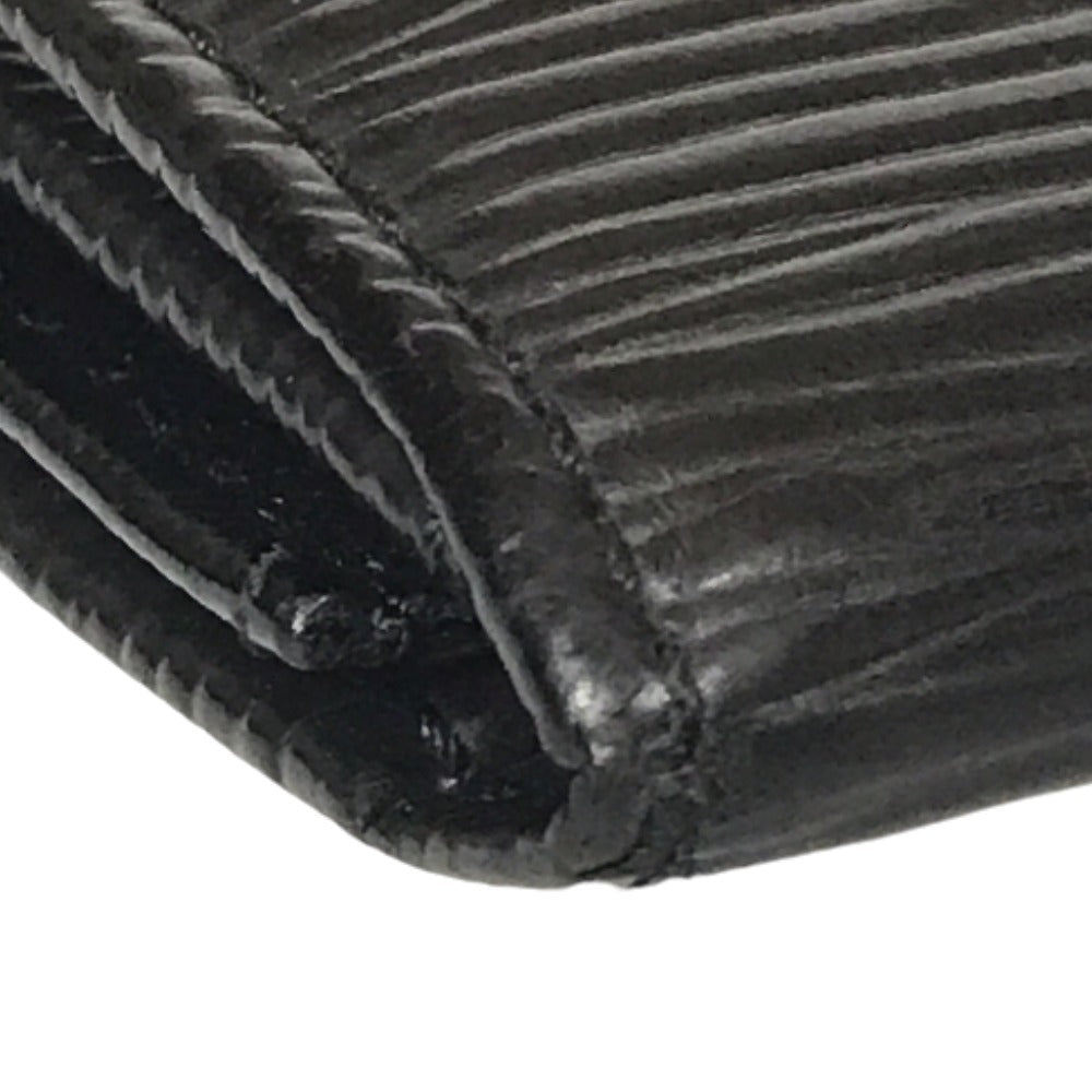 LOUIS VUITTON Coin case M63412 Epi Leather black Compact wallet Porto Monnaie Simple Coin Purse