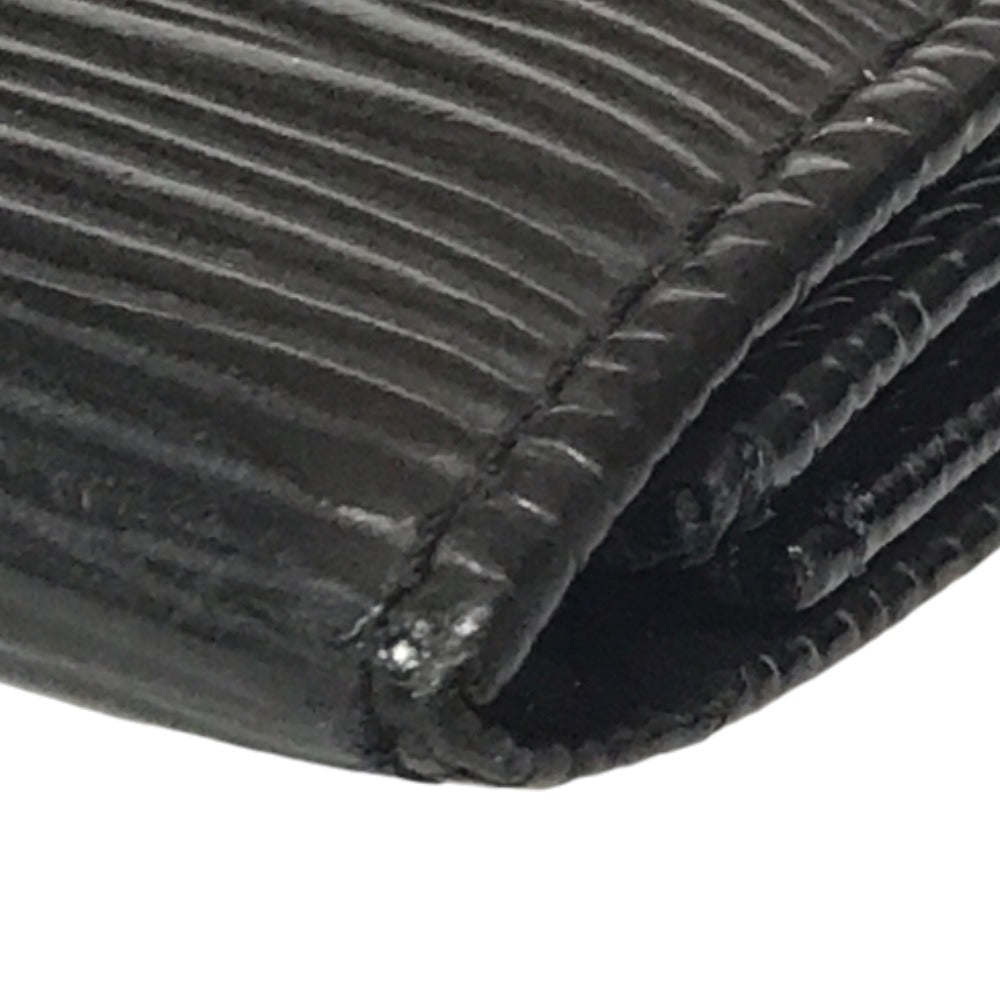LOUIS VUITTON Coin case M63412 Epi Leather black Compact wallet Porto Monnaie Simple Coin Purse