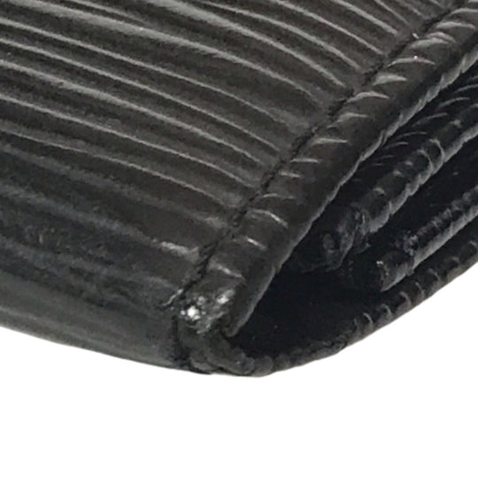 LOUIS VUITTON Coin case M63412 Epi Leather black Compact wallet Porto Monnaie Simple Coin Purse