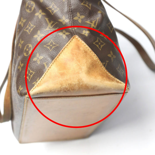 LOUIS VUITTON Tote Bag M51151 Monogram canvas Brown Tote Bag Monogram Cabas Mezzo Cabas Mezzo Women Used Authentic