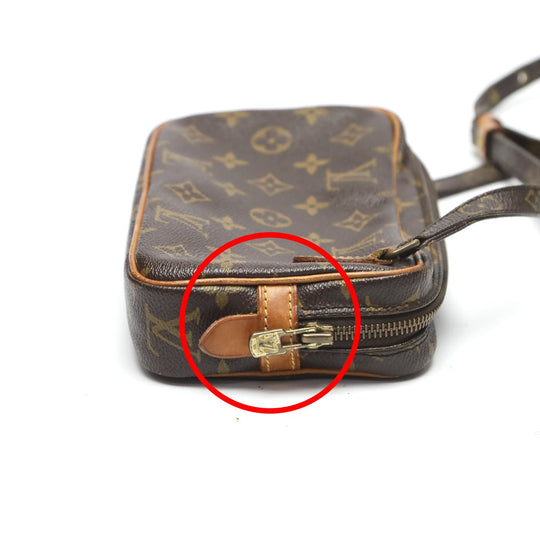 LOUIS VUITTON Shoulder Bag M51828 Monogram canvas Brown Shoulder Bag Monogram Marley Bandouliere unisex(Unisex) Used Authentic