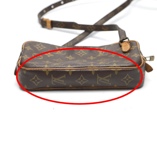 LOUIS VUITTON Shoulder Bag M51828 Monogram canvas Brown Shoulder Bag Monogram Marley Bandouliere unisex(Unisex) Used Authentic